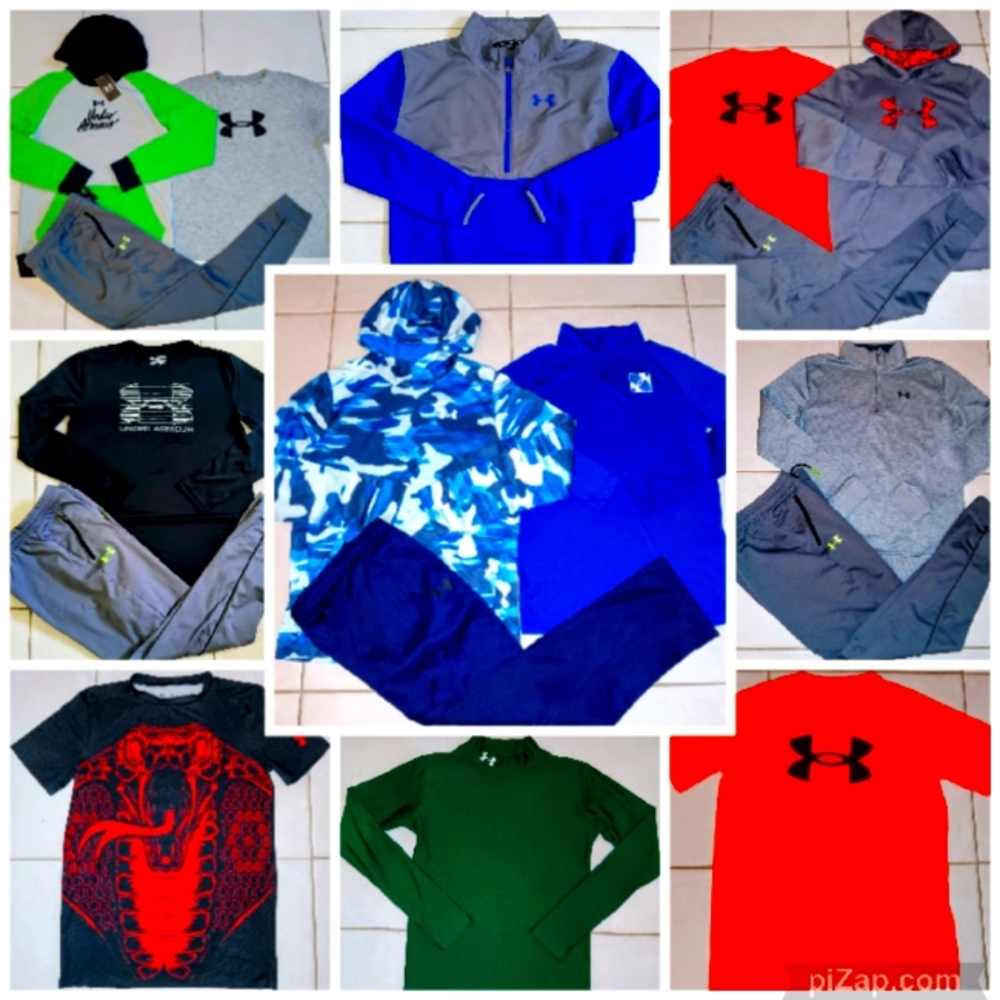 BOYS SIZE 18/20 XLARGE UNDER ARMOUR BACK TO SCHOOL (4 NEW) CLOTHING BUNDLE!
